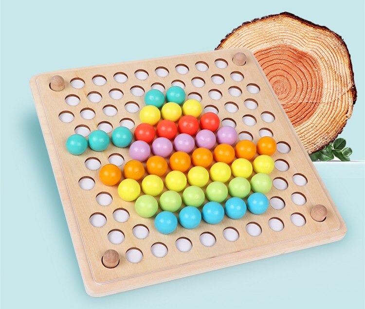 Educational Multifunction Wood Bead Puzzle Game